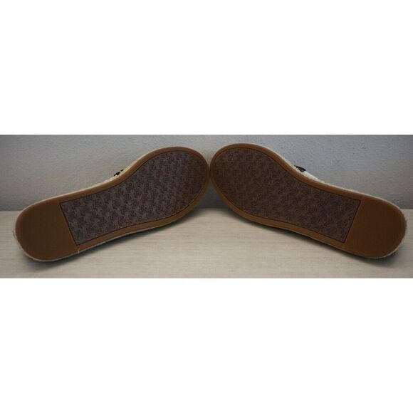 Ralph Lauren Women Sz 9.5 B Black Striped Chleo Slip-On Espadrille Shoes - Picture 3 of 12